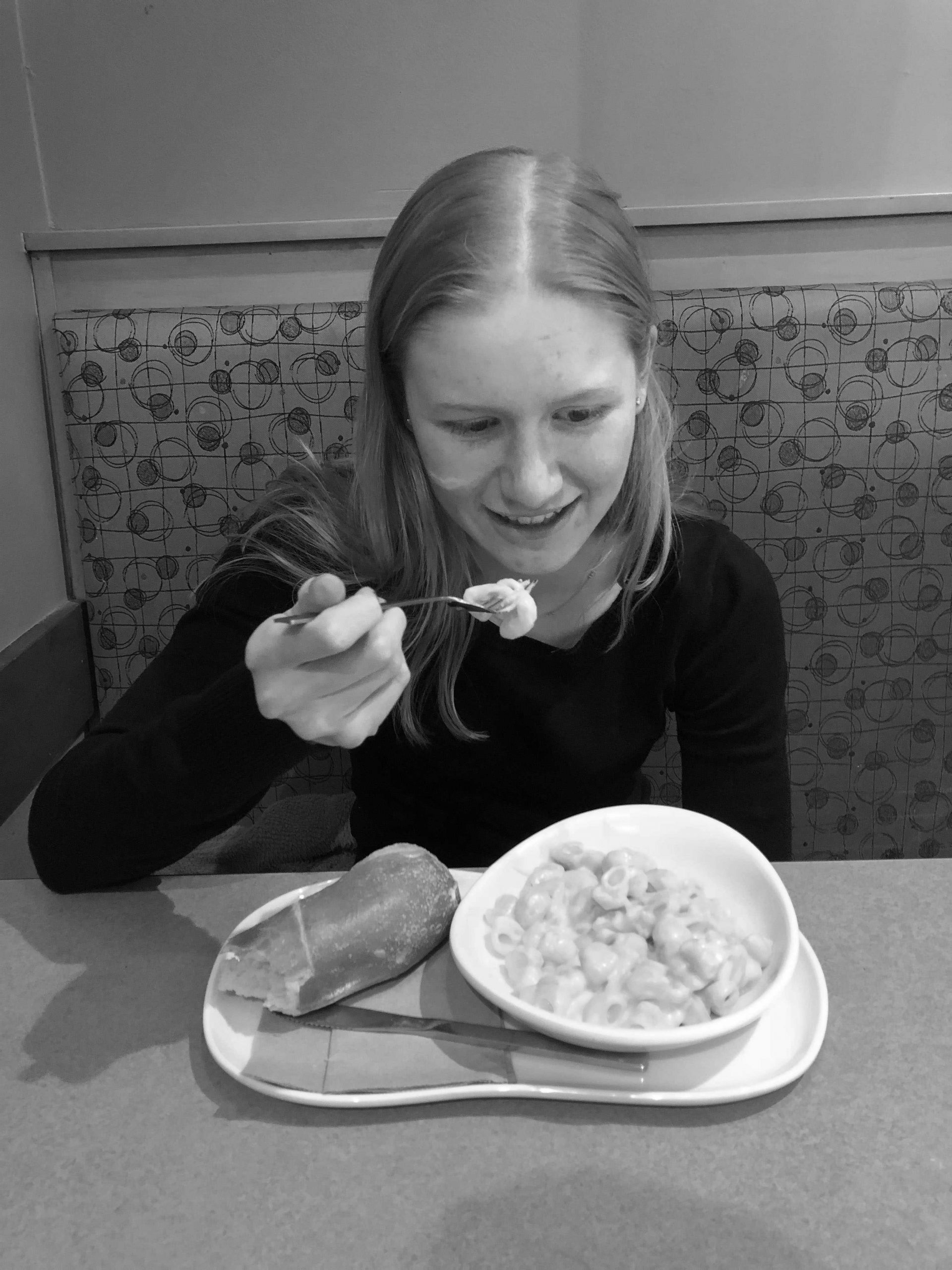 Fork or spoon with mac and cheese? A question to ponder