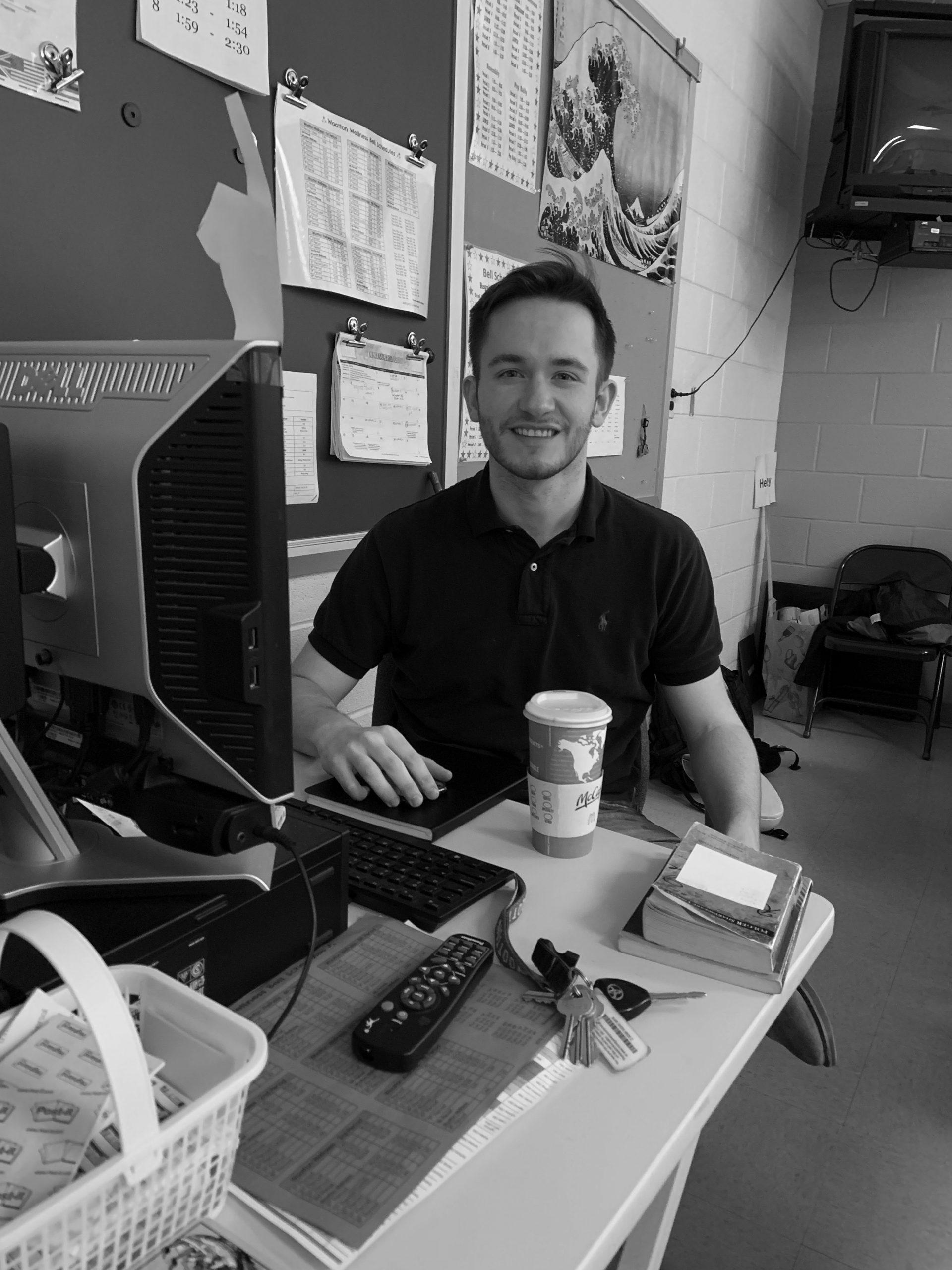 New to his position, Eric Hensley works to help students improve
