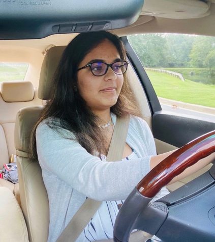 Junior Suhani Singh practices driving to prepare for her provisional license test.