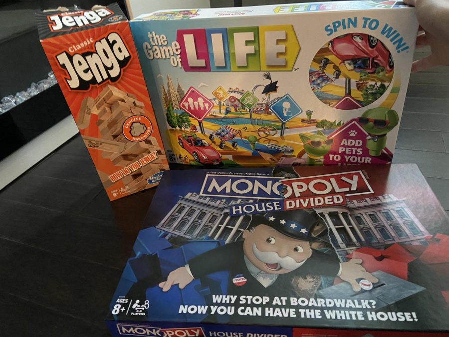 Jenga, The Game of Life and Monopoly are just a few board games a family can enjoy together.