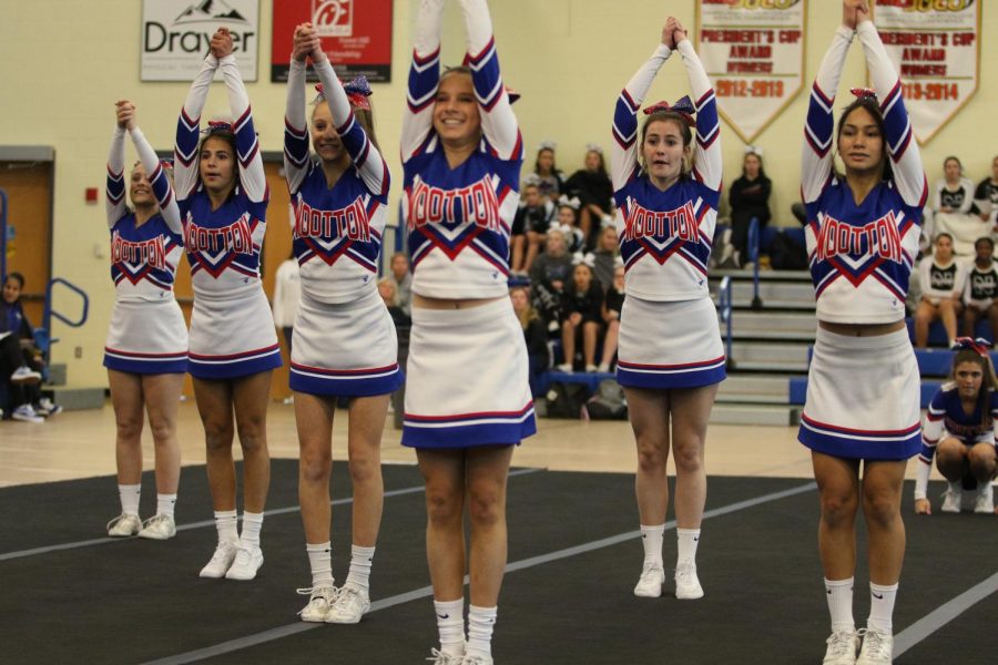 Cheer team perform in their most recent regionals competition on  Nov 2 2019