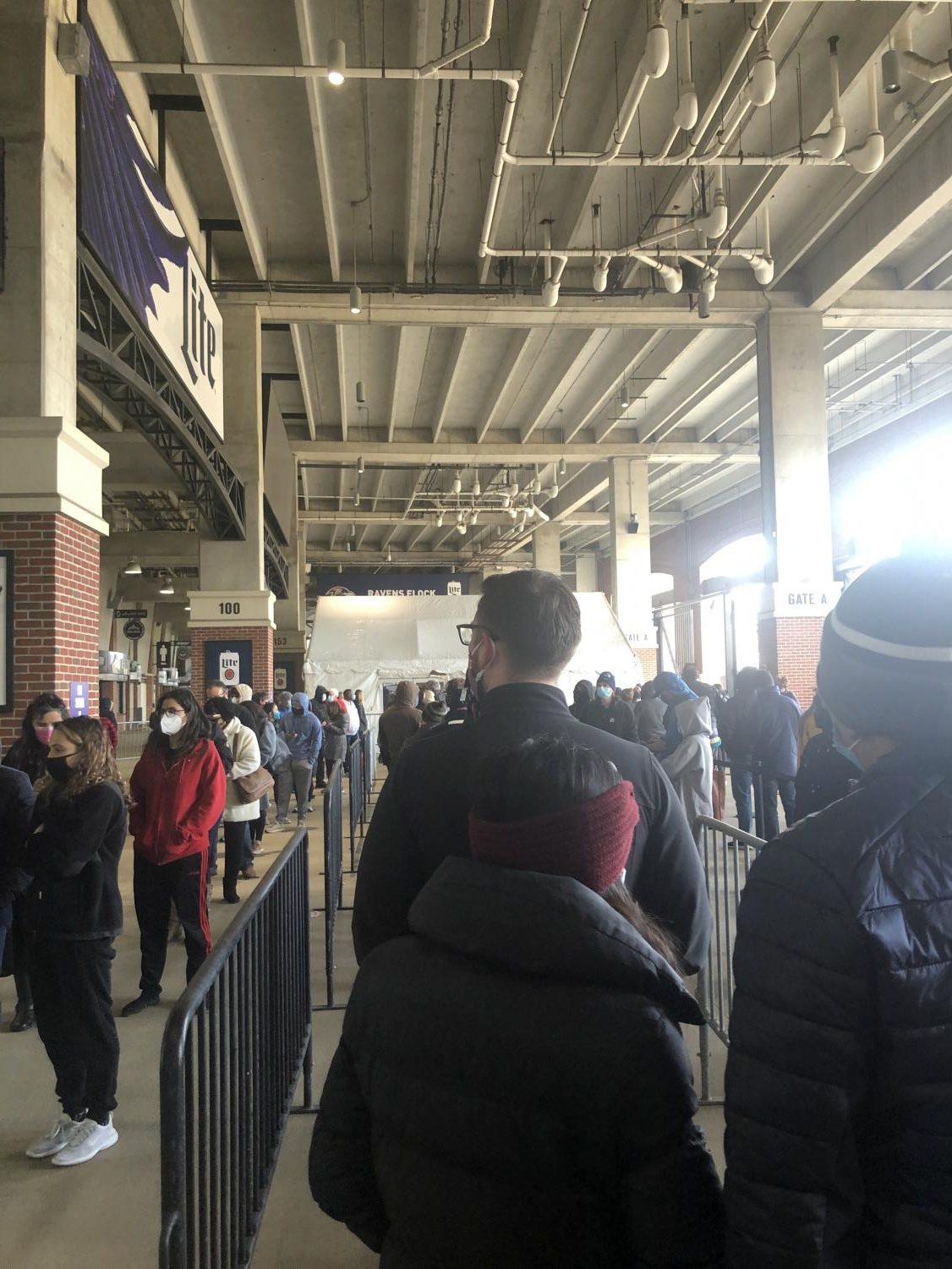 Receiving COVID-19 vaccine at M & T Bank Stadium, new mass vaccination site