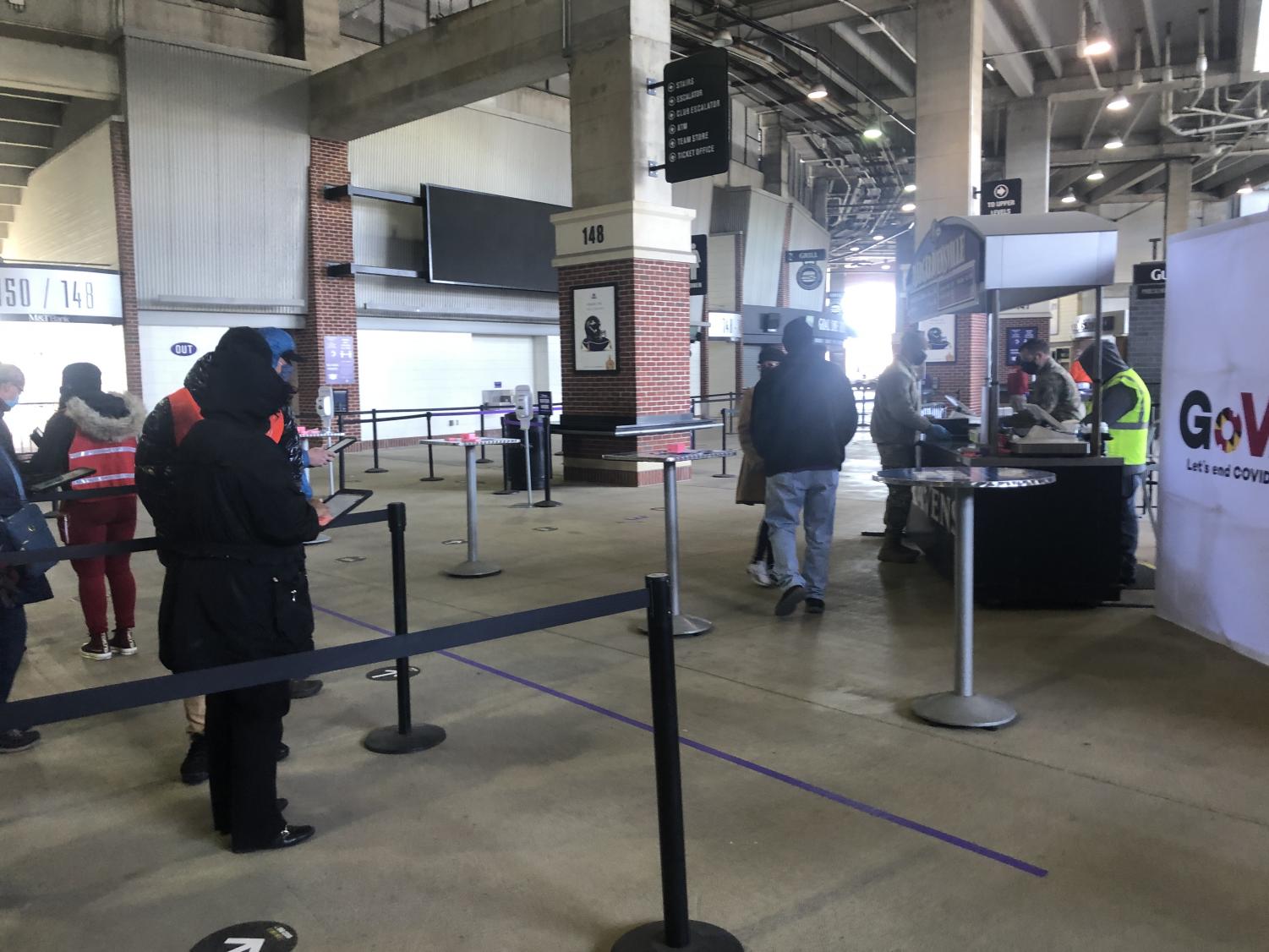 Receiving COVID-19 vaccine at M & T Bank Stadium, new mass vaccination site