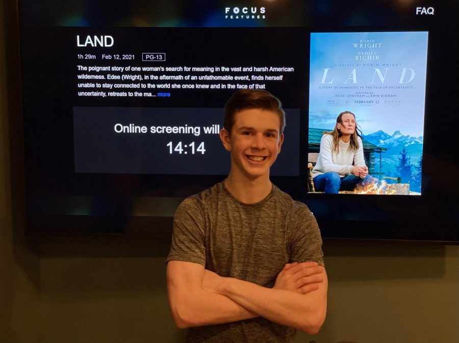 Junior Joshua M. Freedman is excited to watch an early premiere of “Land” from his home on Mar. 4.