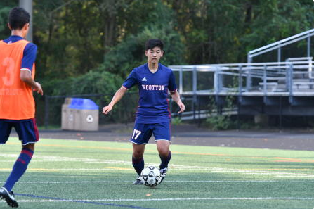 A soccer game in fall 2019, before the pandemic.