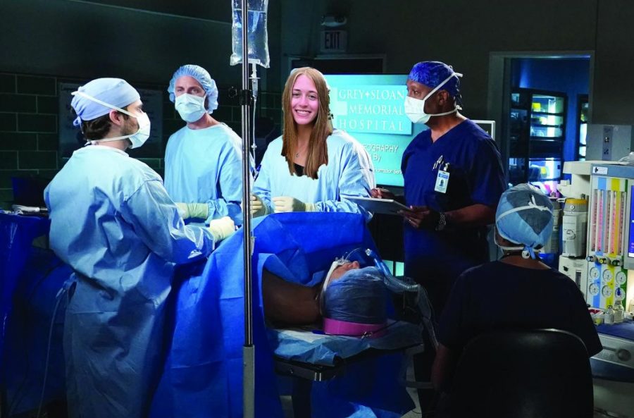 Junior Rae Weinsteins surgical training has progressed, she can now assist in the OR.
