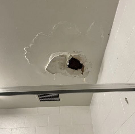 The Wootton Infrastructure account on Instagram accepts photo submissions such as this one that highlight the deteriorating state of the school building.