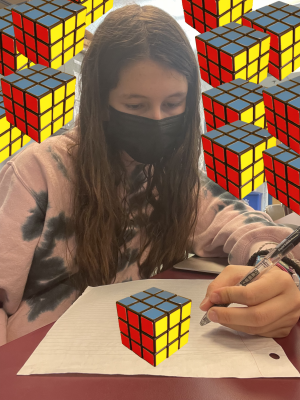 Junior Dylan Cohen is going to eat, sleep, breathe Rubiks Cube until she can solve one.