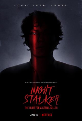 The official Netflix poster of Night Stalker, a popular docu-series from 2021.