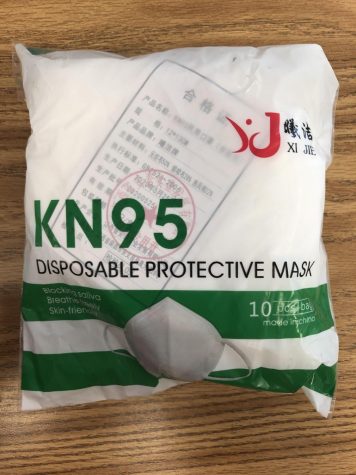 Packages of KN95 masks were passed out to students during advisory on Jan. 18.