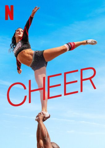 Celebrity cheerleader Gabi Butler doing a stunt in Netflix’s Cheer season 2.
