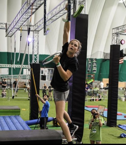 Karen Potts trains to improve her ninja skills for the National Ninja League World Finals. The competition is in June and will be held in Lawrence, New Jersey. “I train for up to six hours a week, taking advantage of any chance I get to improve, “ Potts said.