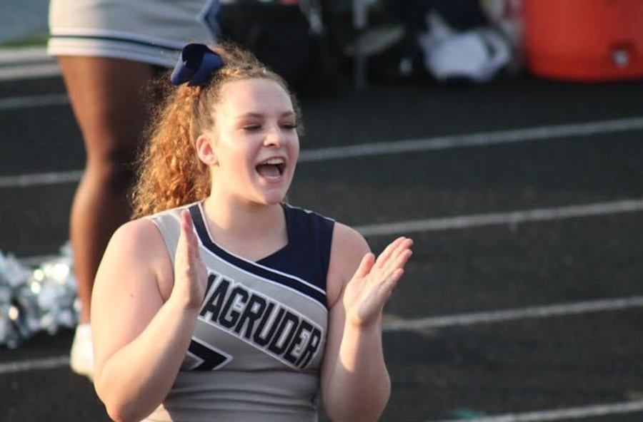 The cheer team welcomes new coach Alexa Young. Young previously cheered at Magruder. “I am extremely excited. I know I have a strong group of returners that are excited to get to work and have a successful season,” Young said.