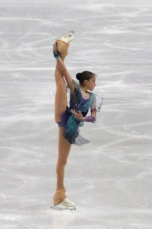 Olympic skater Kamila Valieva at the Junior Grand Prix Finals.