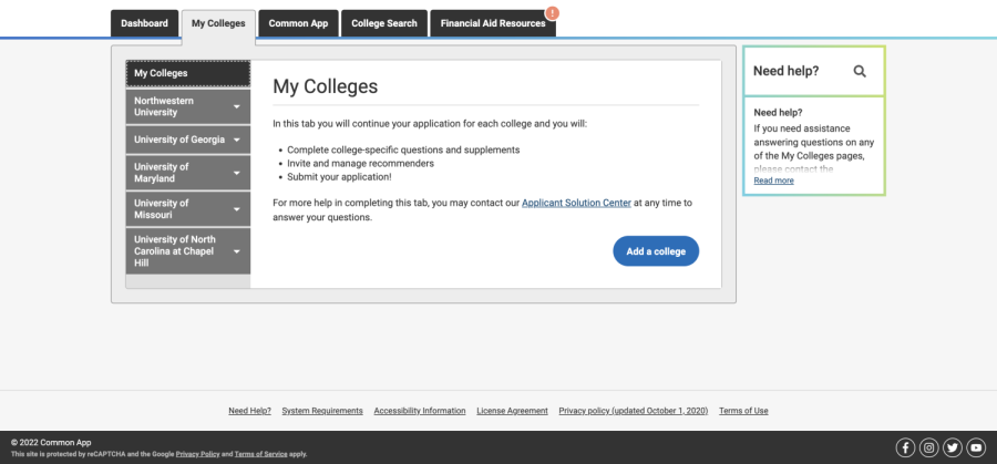 The Common Application, along with the Coalition Application, is used to apply to college. Some universities, like MIT and Georgetown, choose to use their own application.
