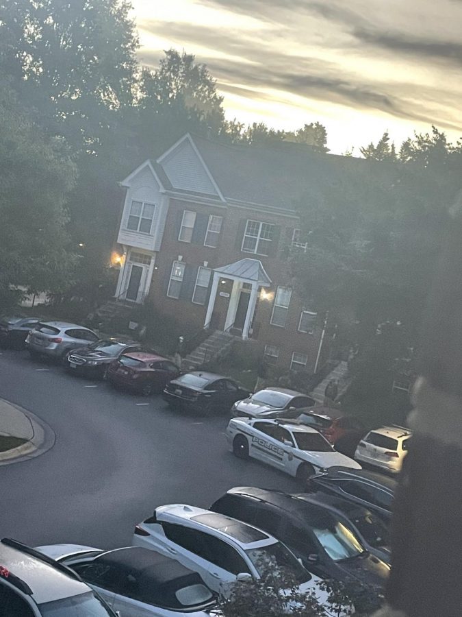Photo of the police and FBI cars by  Gabrielian and Henry home in the Willows taken from Julia Lvovskys bedroom window.