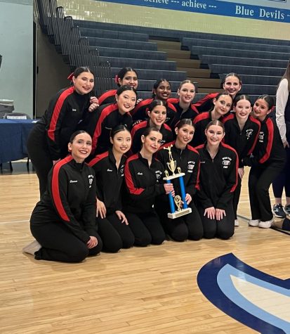The poms placed second in their group at their competition on Jan. 7.