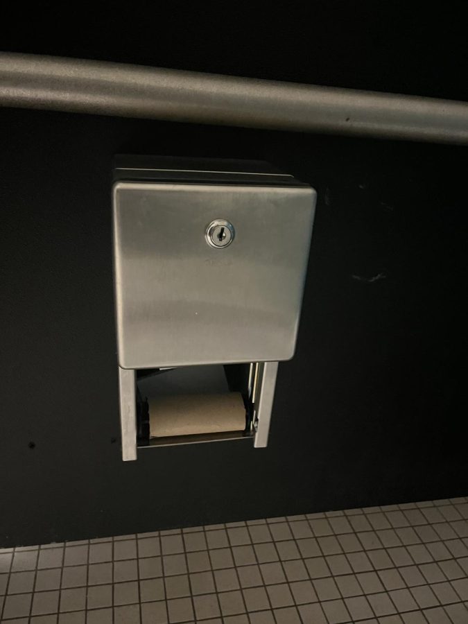 The girls bathrooms continue to have no toilet paper, preventing students from being able to use the facilities.