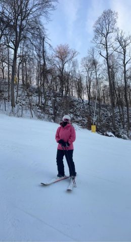 Sophomore Bianca Diamond lives her winter to the fullest while skiing at Liberty Ski Resort.