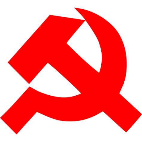 This symbol, the hammer and the sickle, is an iconic symbol of communist thought. It symbolizes the unification of the working class.