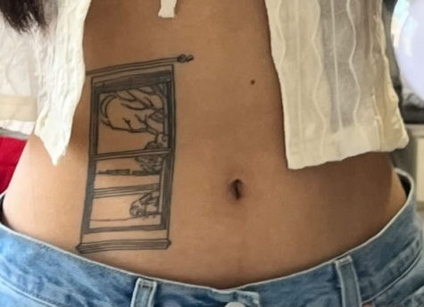 Senior Ishani Tyagis new stomach tattoo is of her bedroom window. Tyagi said, I got my tattoo to be of my bedroom window since its a source of calmness and I also wanted to have a piece of my room on myself forever.