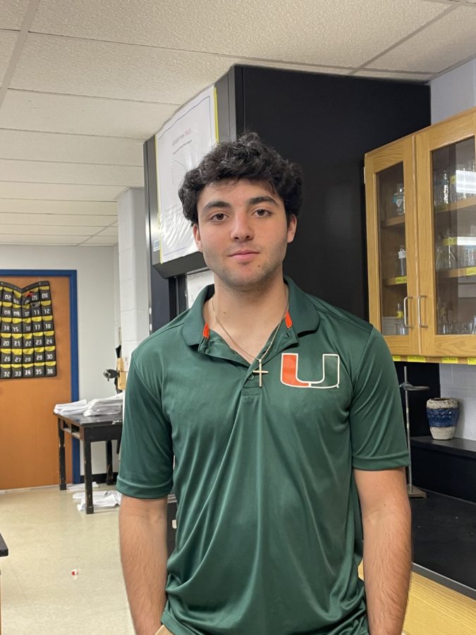 Senior Devlin McCarthy rescinded all of his applications once receiving his acceptance to his Early Decision school: University of Miami.