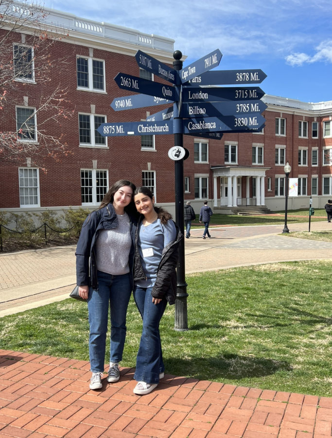 Senior Hope Safai visits college campuses around the country such as the University of Mary Washington with her family to help guide her decision.