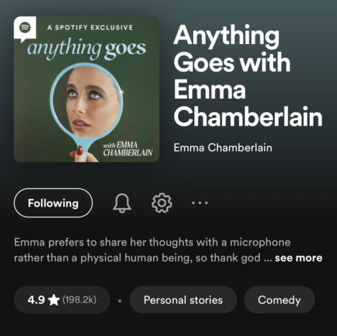 Anything Goes with Emma Chamberlain is now a Spotify exclusive as of Feb. 23.