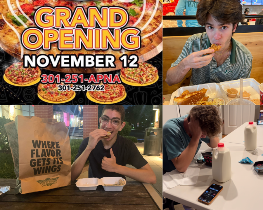 Reviews such as Apna Pizza (top left), Raising Canes (top right), Wingstop chicken sandwich (bottom left) and the One Chip Challenge were some of the articles that left a lasting impression on me.