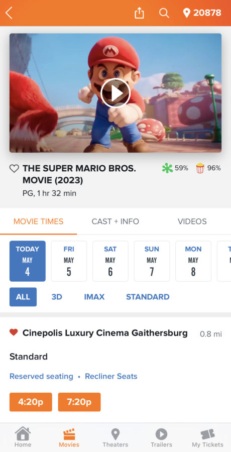 The Super Mario Bros. Movie was released in theaters on Apr. 5
