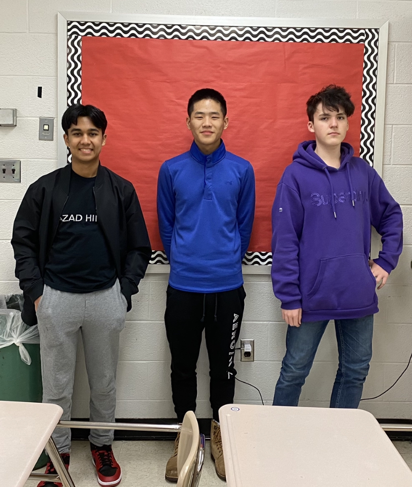 Seniors Naveen Ramamurthy and William Chiang, and junior Dan Usmano, the student leaders of the Platinum Screen club are excited for the rest of this school year and invite students to join them at meetings.
