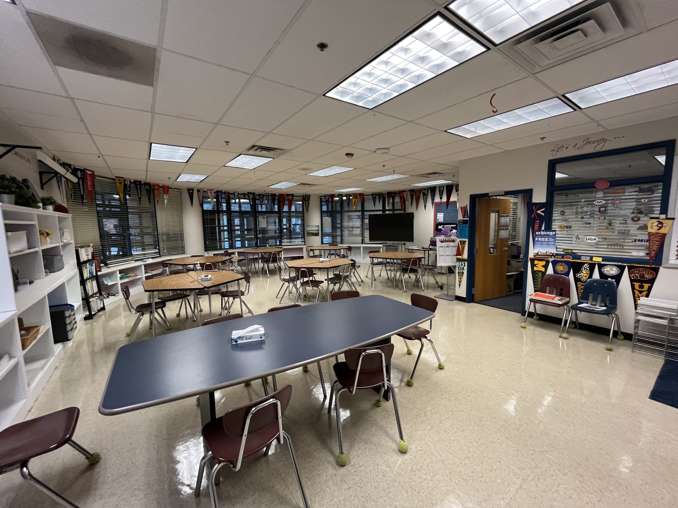 The college and career center, located across from the main office and next to the counseling office. Jennifer MacDonalds office and career materials can be found here.