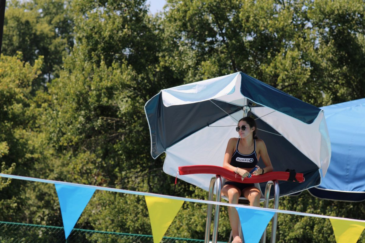 Senior Ann Sellers enjoys her job as a lifeguard in part due to her respectful and responsible bosses.
