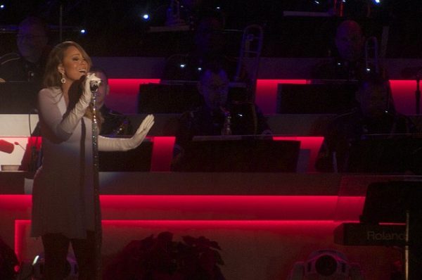 Singer Mariah Carey performs at a Christmas concert in New York. Her song All I Want For Christmas is You has become a holiday classic, reaching over 1.5 billion streams on Spotify.