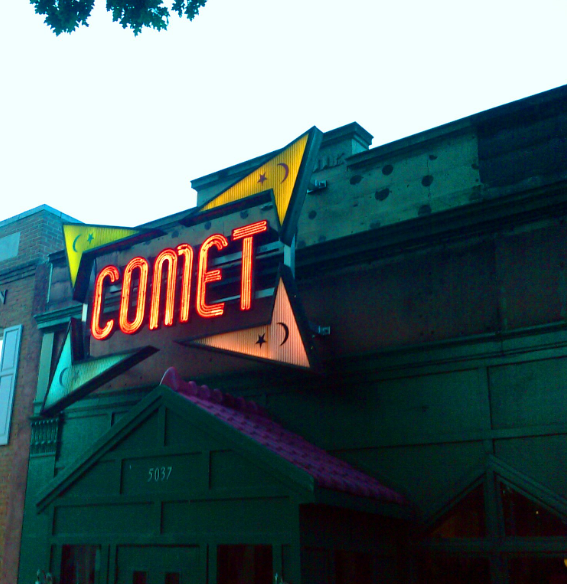 Comet Ping Pong provides for great food and laid back atmosphere.