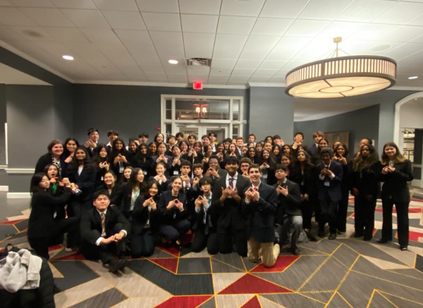 DECA has a successful state competition. Senior John Wang is proud of teams and said, This year was great and a win in my books. DECA hopes to continue success throughout nationals.