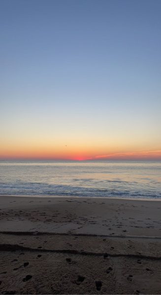 Sunrise at Dewey Beach in Delaware. “I love to wake up for the sunrise at the Delaware beaches because the sun rises on the ocean,” junior Josie Spicer said.