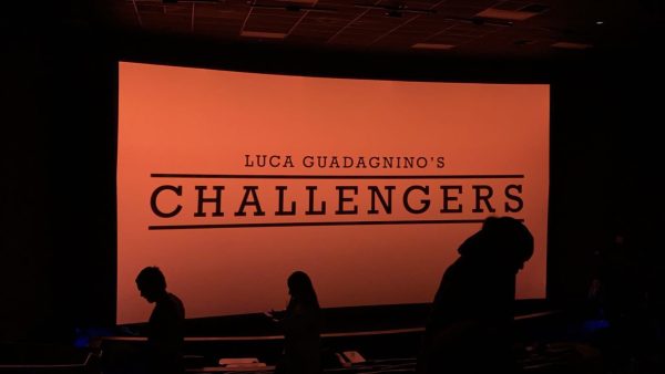Title card for Luca Guadagninos 2024 film Challengers,  starring Mike Faist, Josh OConnor, and Zendaya. The film was released in theaters on Apr. 26 and had an early IMAX screening on Apr. 22.