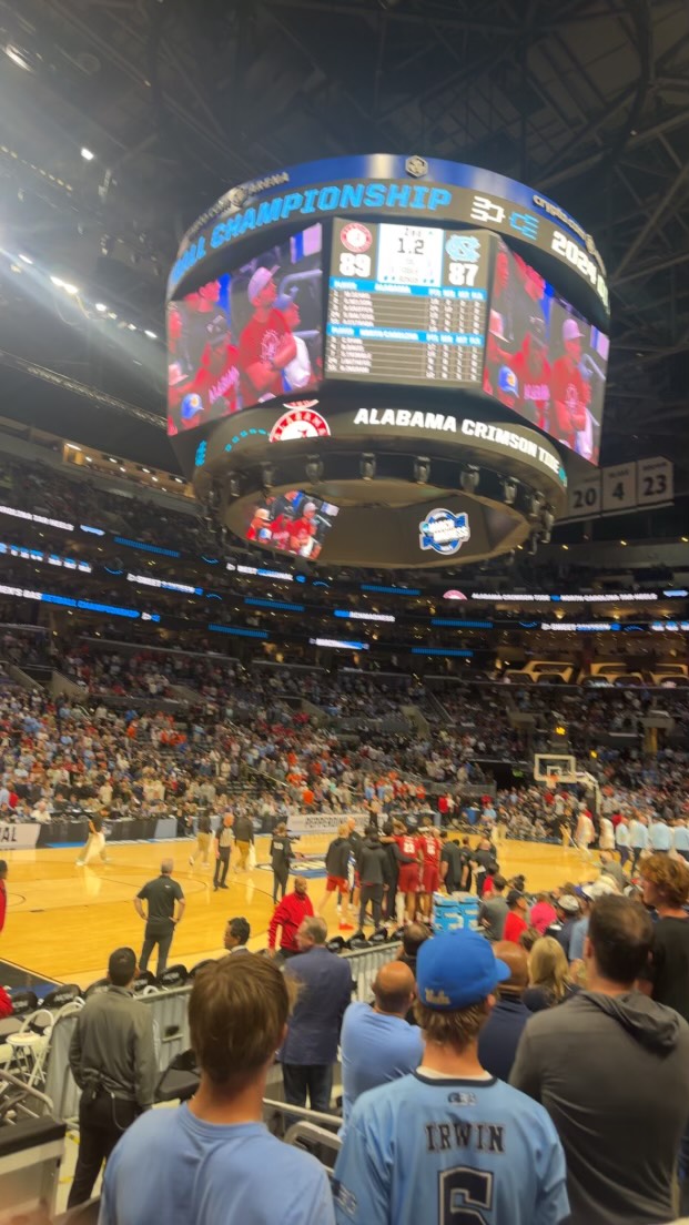 The Alabama Crimson Tide takes on the North Carolina Tar Heels during the Sweet 16 round of March Madness on Mar. 28. The Crimson Tide took the victory with a score of 89-87 over the Tar Heels.