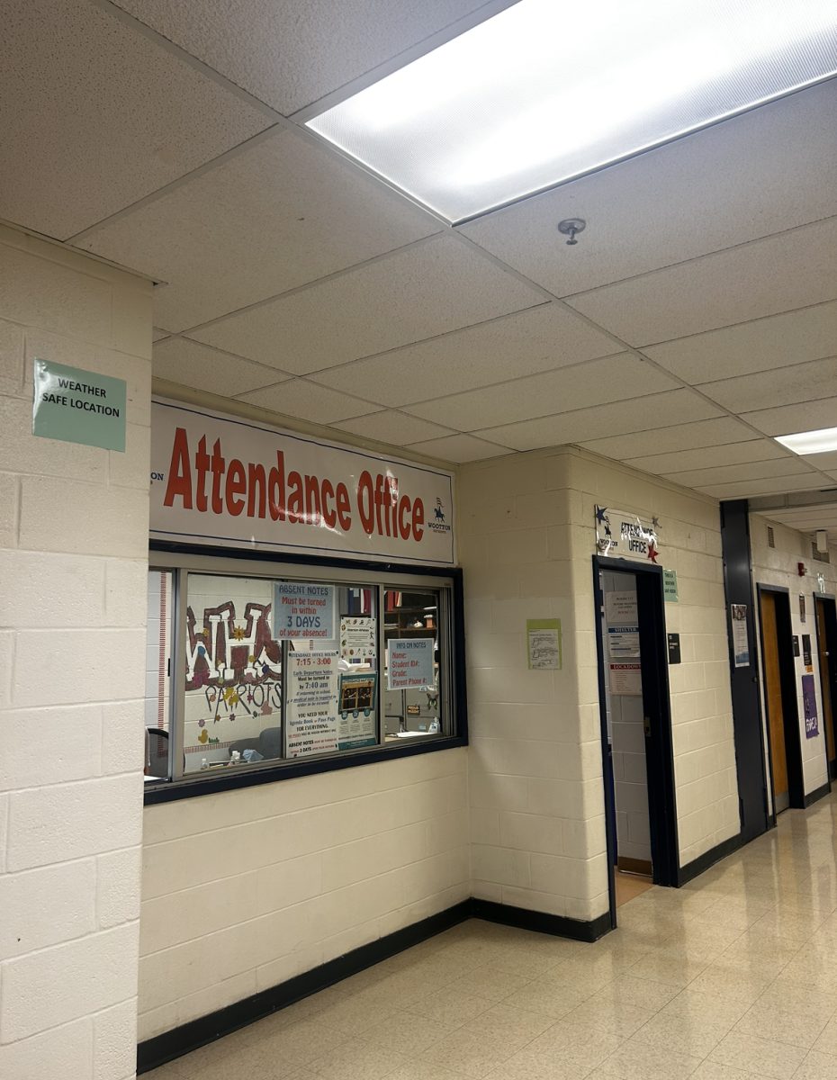 Students are required to sign in and out of the attendance office when leaving school in order to excuse their absence. The attendance office is located by the main office.