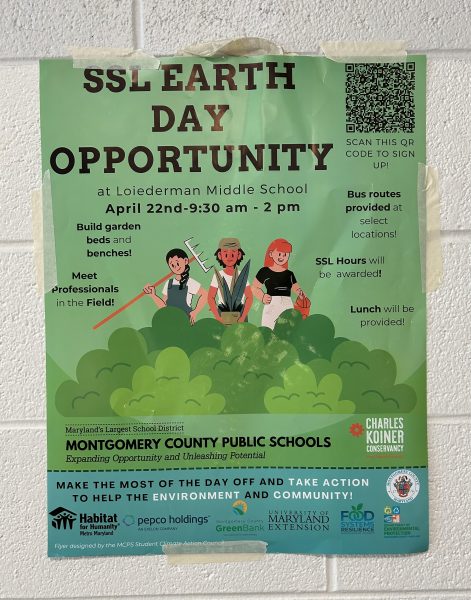MCPS offers Student Service Learning (SSL) opportunities during Earth Day. 
