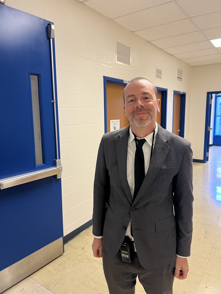 Assistant Principal Dave O'Shell said he enjoys greeting students in the hallway and joining the school community.