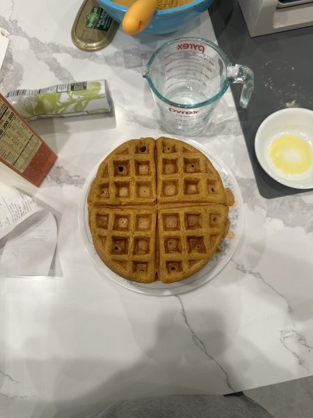 Pumpkin-flavored waffles are a way to get into the fall spirit.