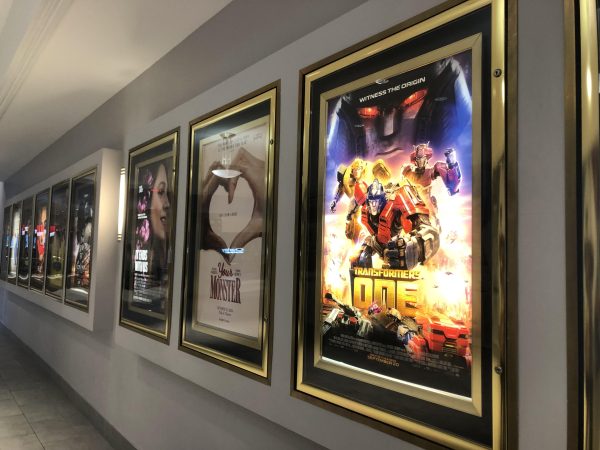 The "Transformers One" poster is displayed at AMC Theatres in Rio, Gaithersburg. The film follows Optimus Prime's resistance to Megatron's rise to villainy. "I never go into a role thinking I’m the bad guy. I wanted people to leave the movie feeling conflicted about Megatron, maybe even understanding him," Megatron voice actor Brian Tyree Henry said in an interview with Essence.