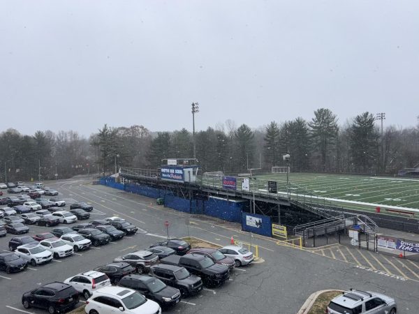 Since this school has a closed campus, students with parking spots can't leave to get food, increasing the demand for food delivery. 