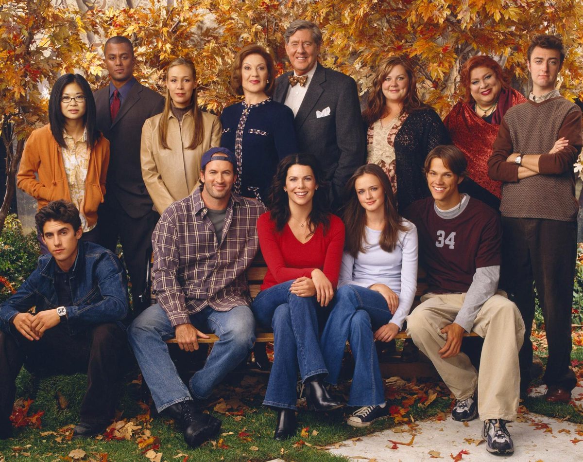 Gilmore Girls is a popular teen show starring Lauren Graham (third from the left on the second row) and Alexis Bledel (third from the left bottom row). The show has spanned seven seasons and can be watched on Netflix.