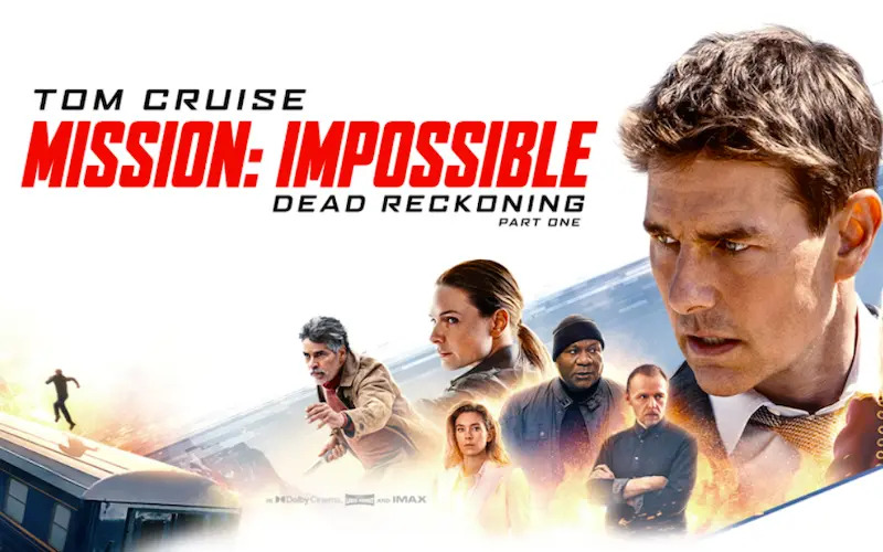 The title card used in marketing the film "Mission: Impossible - Dead Reckoning Part One" puts the lead actor's name, Tom Cruise, in a larger font than the phrase "Part One." Though "Mission: Impossible" still markets the two-film structure to an extent, other films entirely exclude "Part One" from their marketed title.