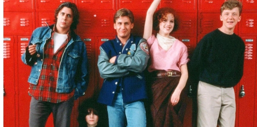 Four of the main actors of John Hughes' sixth feature "The Breakfast Club," are Judd Nelson, Emilio Estevez, Molly Ringwald and Anthony Michael Hall.