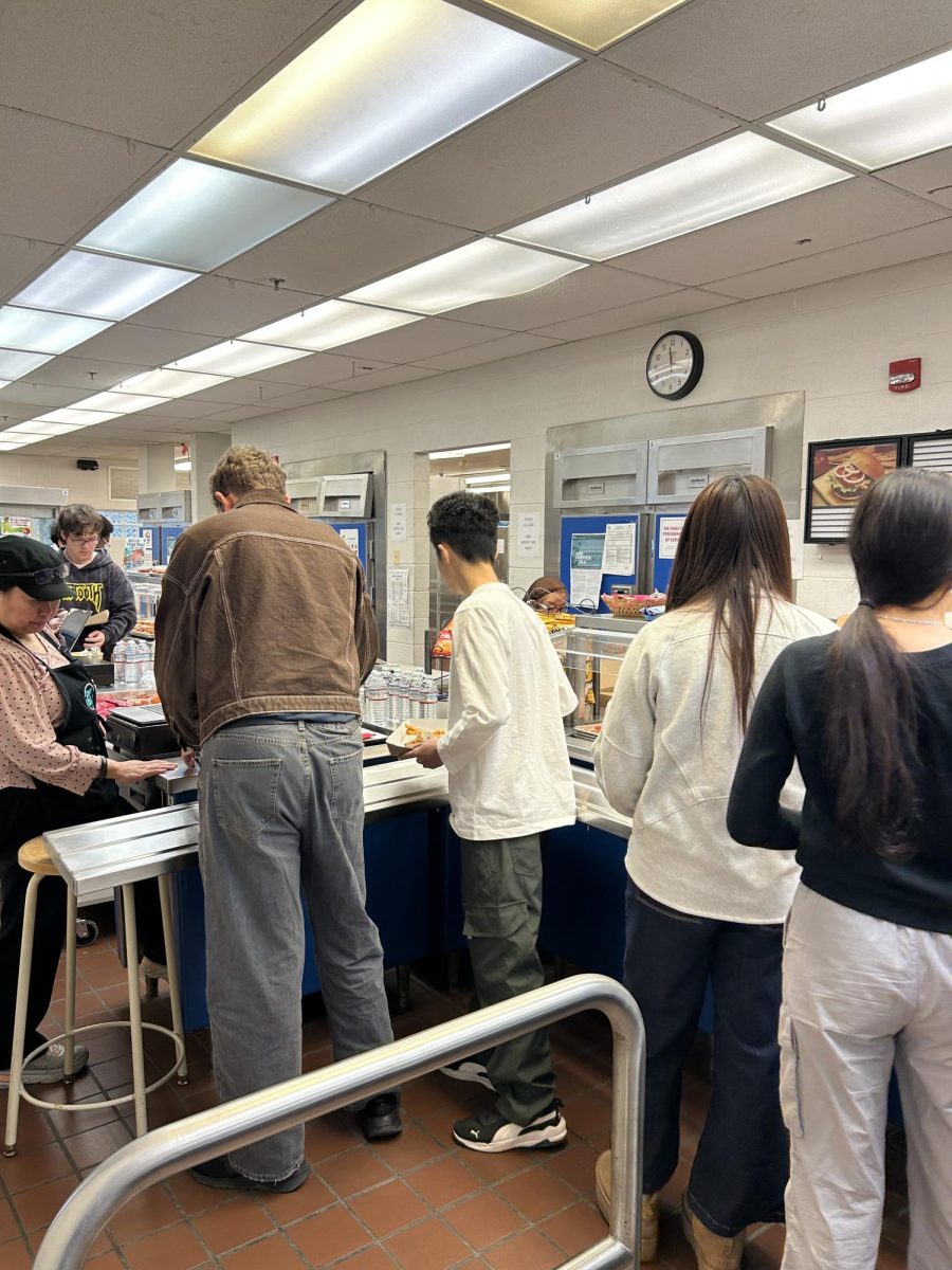 Students stand in line to buy food during lunch, grabbing fries, protein, drinks and fruit. “I think the menu should be different every day so that students have a variety of food to choose from. This will stop from students having to eat the same food over and over, which can seem repetitive,” junior Langston Fabiyi said.