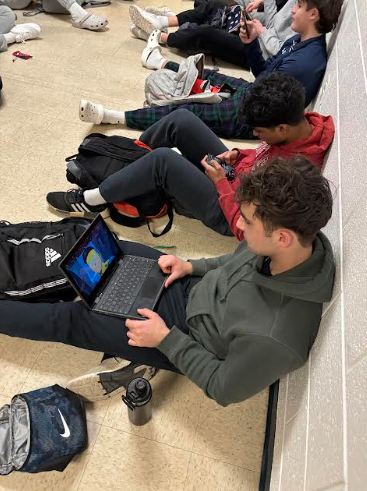 Sophomore Maxwell Scherr watches the newest season of "Invincible." New episodes are releasing every Thursday until Mar. 13. "It's my favorite show",  Scherr said.